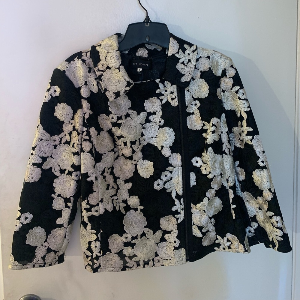 St John Knits Floral Jacket